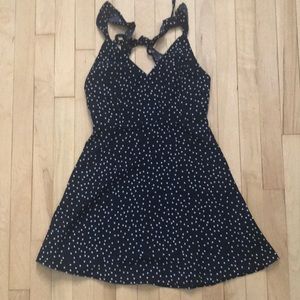 Losing Sleep Mini Dress Navy Polka Dot